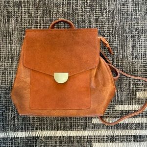 Leather & Suede Mini Backpack